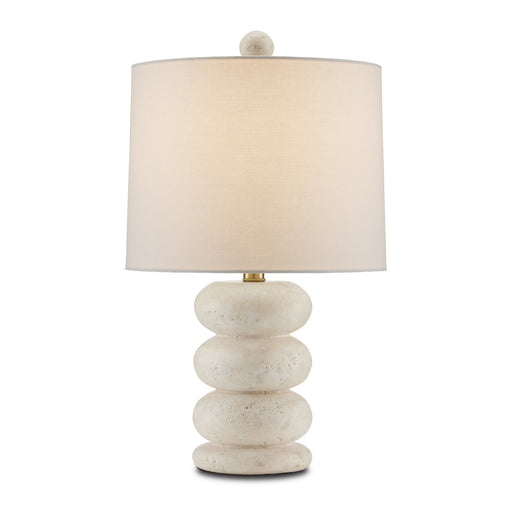 Currey and Company - 6000-0836 - One Light Table Lamp - Beige/Antique Brass