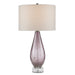 Currey and Company - 6000-0854 - One Light Table Lamp - Purple/Clear/Antique Nickel