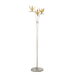 Currey and Company - 8000-0130 - Three Light Floor Lamp - Contemporary Silver Leaf/Contemporary Gold Leaf