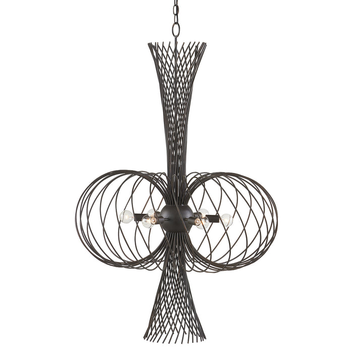 Currey and Company - 9000-0963 - Six Light Chandelier - Bronze Gold