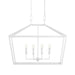 Currey and Company - 9000-0979 - Six Light Chandelier - Gesso White