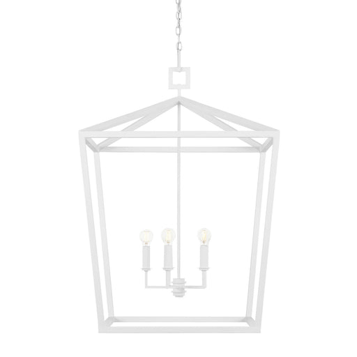 Currey and Company - 9000-0980 - Four Light Chandelier - Gesso White