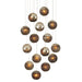 Currey and Company - 9000-1015 - 15 Light Pendant - Antique Silver/Antique Gold/Matte Charcoal/Silver