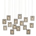Currey and Company - 9000-1051 - 15 Light Pendant - Cupertino/Silver
