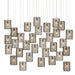 Currey and Company - 9000-1052 - 30 Light Pendant - Cupertino/Silver