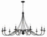 Minka-Lavery - 1038-677 - Ten Light Chandelier - Westchester County - Sand Coal With Skyline Gold Le