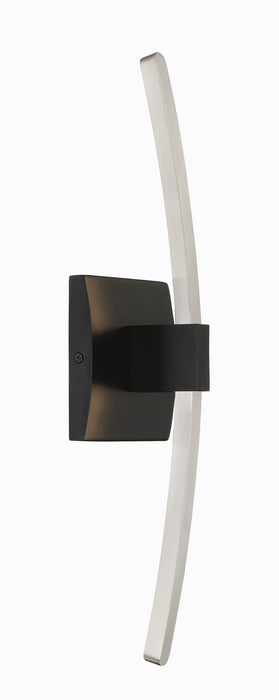George Kovacs - P5502-691-L - LED Wall Sconce - Archer - Coal And Brushed Nickel