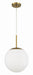 Craftmade - 56892-SB-WG - One Light Pendant - Gaze - Satin Brass