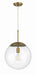 Craftmade - 56893-SB - One Light Pendant - Gaze - Satin Brass