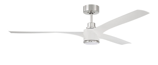Craftmade - PHB60WPLN3 - 60``Ceiling Fan - Phoebe - White / Polished Nickel