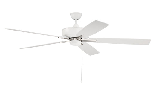 Craftmade - S60WPLN5-60WWOK - 60``Ceiling Fan - Super Pro fan - White / Polished Nickel