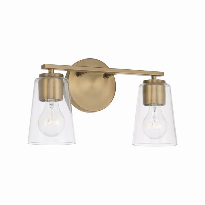 Capital Lighting - 148621AD-537 - Two Light Vanity - Portman - Aged Brass