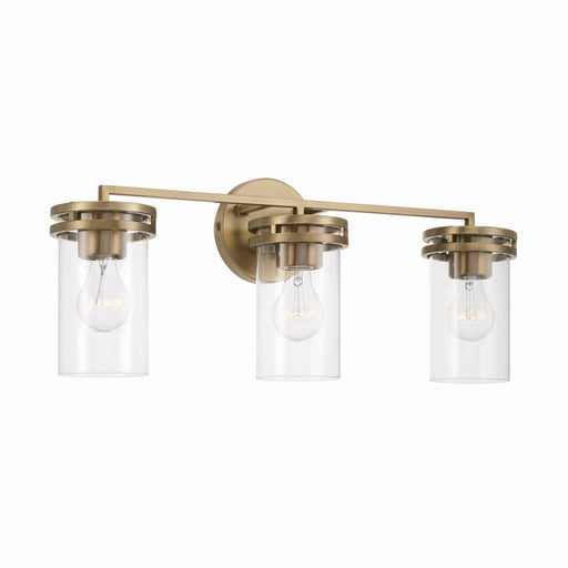 Capital Lighting - 148731AD-539 - Three Light Vanity - Fuller - Aged Brass