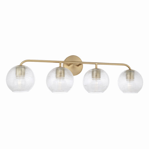 Capital Lighting - 149941MA-544 - Four Light Vanity - Dolan - Matte Brass