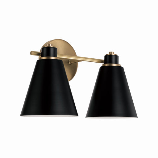 Capital Lighting - 150121AB - Two Light Vanity - Bradley - Aged Brass and Black
