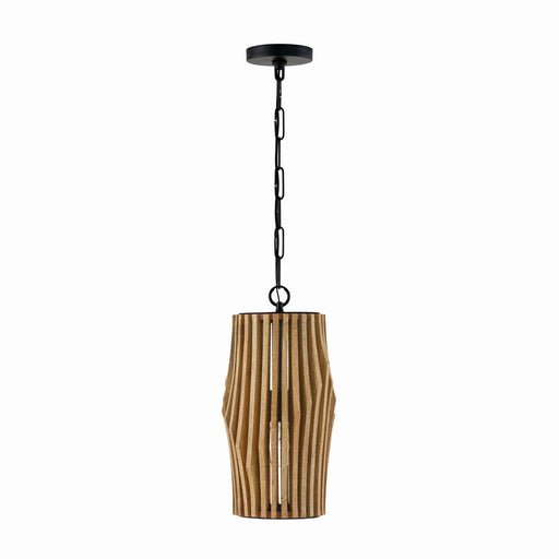 Capital Lighting - 344613WK - One Light Pendant - Archer - Light Wood and Matte Black