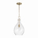 Capital Lighting - 349011AD - One Light Pendant - Brentwood - Aged Brass