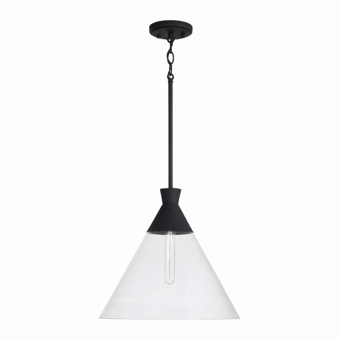 Capital Lighting - 350311XK - One Light Pendant - Paloma - Textured Black