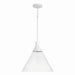 Capital Lighting - 350311XW - One Light Pendant - Paloma - Textured White