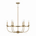 Capital Lighting - 425161AD - Six Light Chandelier - Rylann - Aged Brass