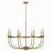 Capital Lighting - 425181AD - Eight Light Chandelier - Rylann - Aged Brass