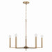 Capital Lighting - 448651AD - Five Light Chandelier - Portman - Aged Brass