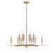 Capital Lighting - 449301MA - 12 Light Chandelier - Elora - Matte Brass