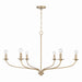 Capital Lighting - 449961MA - Six Light Chandelier - Dolan - Matte Brass
