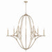 Capital Lighting - 450001BS - 12 Light Chandelier - Claire - Brushed Champagne