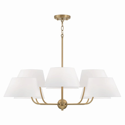 Capital Lighting - 450481AD - Eight Light Chandelier - Welsley - Aged Brass