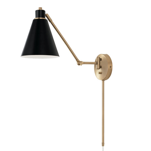 Capital Lighting - 650111AB - One Light Wall Sconce - Bradley - Aged Brass and Black