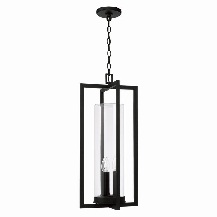 Capital Lighting - 948232BK - Three Light Outdoor Hanging Lantern - Kent - Black