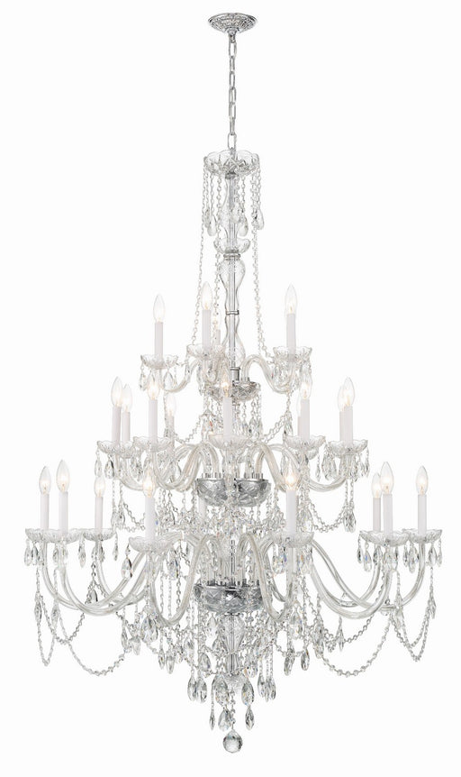 Crystorama - 1156-CH-CL-MWP - 25 Light Chandelier - Traditional Crystal - Polished Chrome