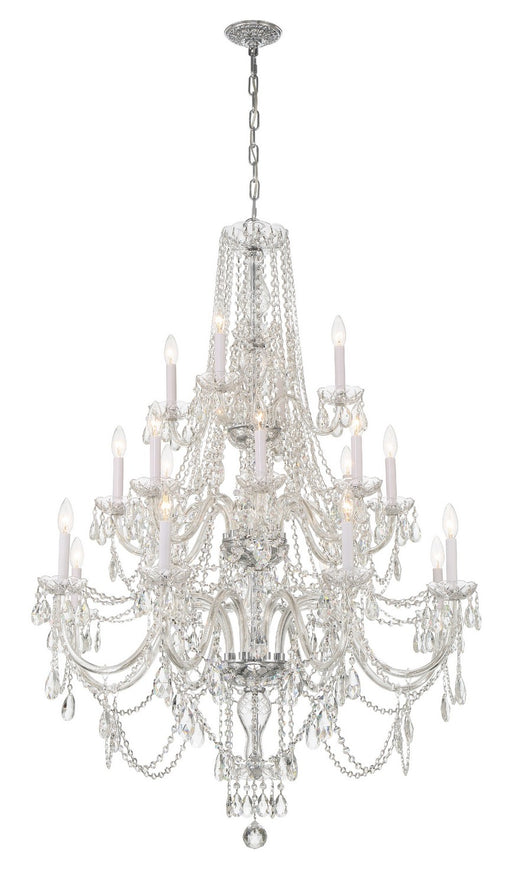 Crystorama - 1157-CH-CL-MWP - 20 Light Chandelier - Traditional Crystal - Polished Chrome
