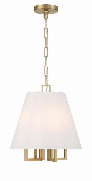 Crystorama - 2254-VG - Four Light Mini Chandelier - Westwood - Vibrant Gold