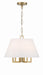 Crystorama - 2255-VG - Five Light Mini Chandelier - Westwood - Vibrant Gold