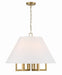Crystorama - 2256-VG - Six Light Chandelier - Westwood - Vibrant Gold