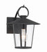 Crystorama - AND-9201-CL-MK - One Light Outdoor Wall Mount - Andover - Matte Black