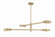Crystorama - ORS-734-MG - Four Light Chandelier - Orson - Modern Gold
