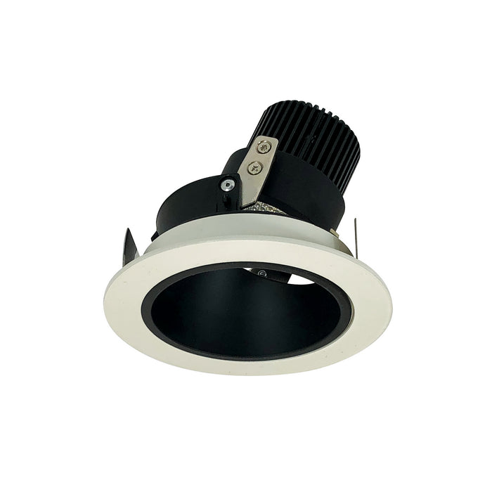 Nora Lighting - NIO-4RD40QBW - LED Adjustable Deep Reflector - Black Reflector / White Flange