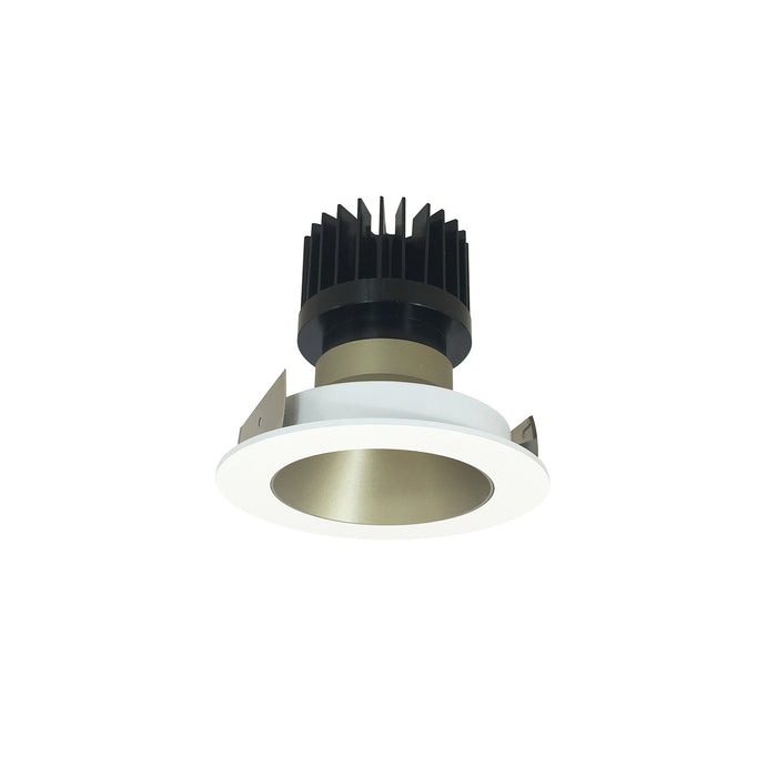 Nora Lighting - NIO-4RNDC50XCHMPW/HL - Reflector Non-Adjustable Trim - Champagne Haze Reflector / Matte Powder White Flange