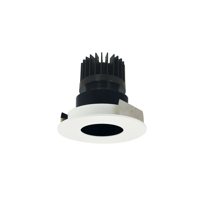 Nora Lighting - NIO-4RPH40XBMPW/HL - Pinhole Non-Adjustable Trim - Black Pinhole / Matte Powder White Flange