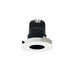 Nora Lighting - NIO-4RPH50XBMPW/HL - Pinhole Non-Adjustable Trim - Black Pinhole / Matte Powder White Flange