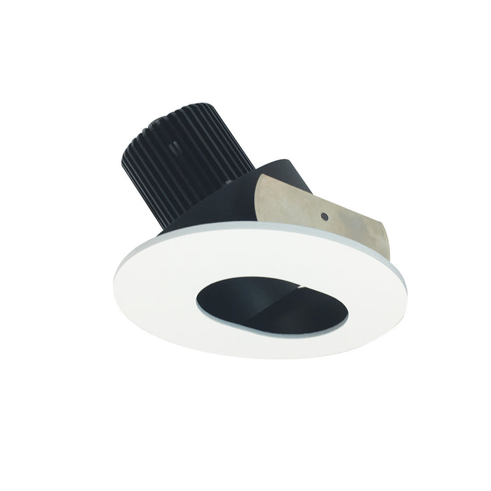 Nora Lighting - NIO-4RSL40QBMPW - LED Adjustable Slot Aperture - Black Slot Aperture / Matte Powder White Flange