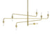 Sonneman - 4546.38 - Six Light Pendant - Atelier - Satin Brass