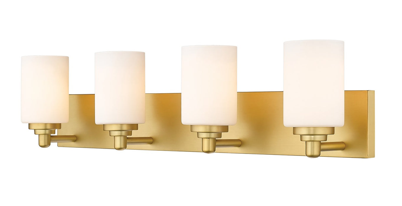Z-Lite - 485-4V-BG - Four Light Vanity - Soledad - Brushed Gold ...