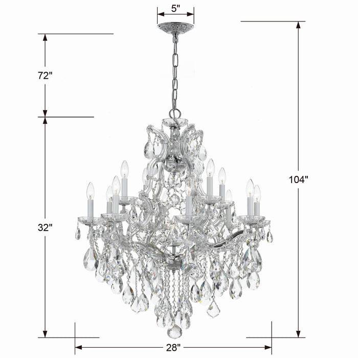 13 Light Chandelier - Lighting Design Store