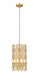 Z-Lite - 822P9-HB - Three Light Pendant - Dealey - Heirloom Brass