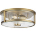 Progress Lighting - P350253-163 - Two Light Flush Mount - Gilliam - Vintage Brass