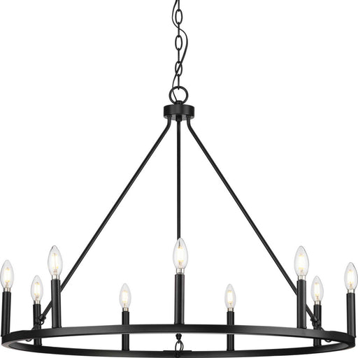 Progress Lighting - P400314-31M - Nine Light Chandelier - Gilliam - Matte Black